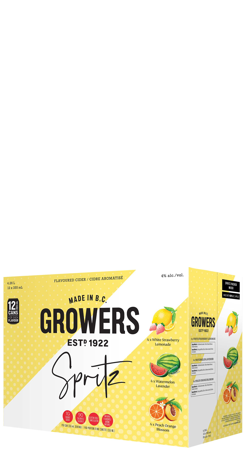 Box of Growers spritz pack of ciders